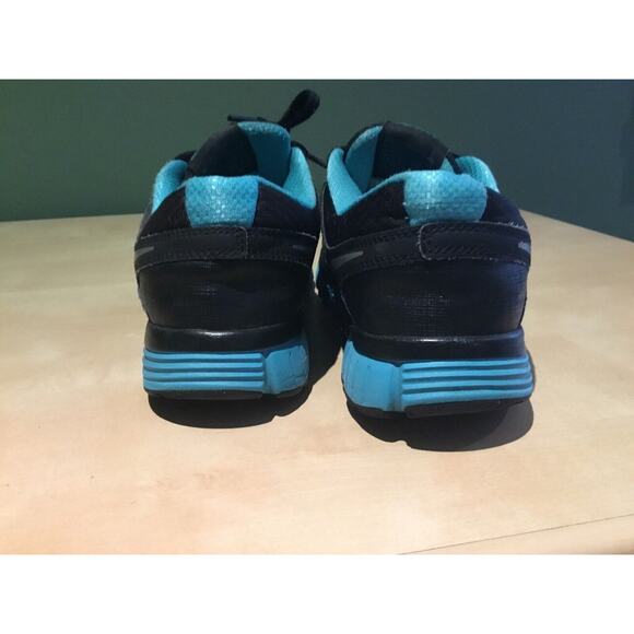 Size 9 - Nike Dual Fusion ST 2 Black Bright Turquoise - Picture 4 of 5